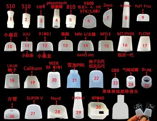 چکه های سیلیکونی بدون بو یکبار مصرف , روکش دهانی لاستیکی چند صحنه