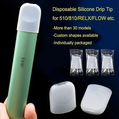 لوازم لاستیک سیلیکونی یکبار مصرف 810 510 نوک قطره ای بادوام برای سیگار الکترونیکی