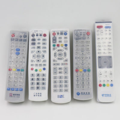 سبک های مختلف Clear TV کنترل از راه دور تهویه مطبوع کنترل از راه دور سیلیکون پوشش محافظ / قاب / آستین