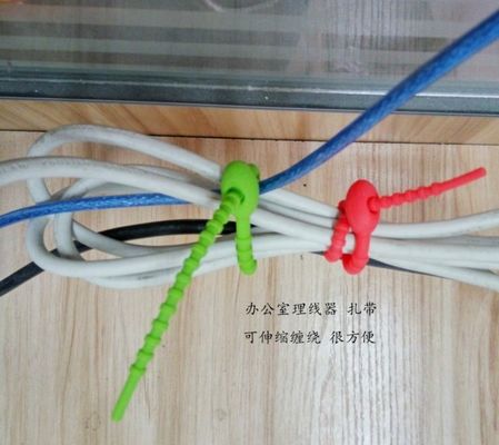 بند کابل لوازم لاستیک سیلیکونی چند صحنه بی مزه برای اتصال قابل استفاده مجدد