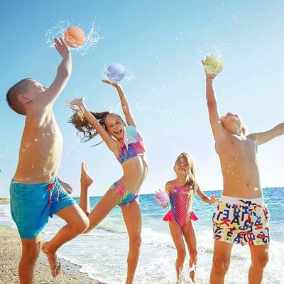 توپ های سیلیکونی بمب آب قابل استفاده مجدد برای کودکان بازی های آبی ساحلی استخر